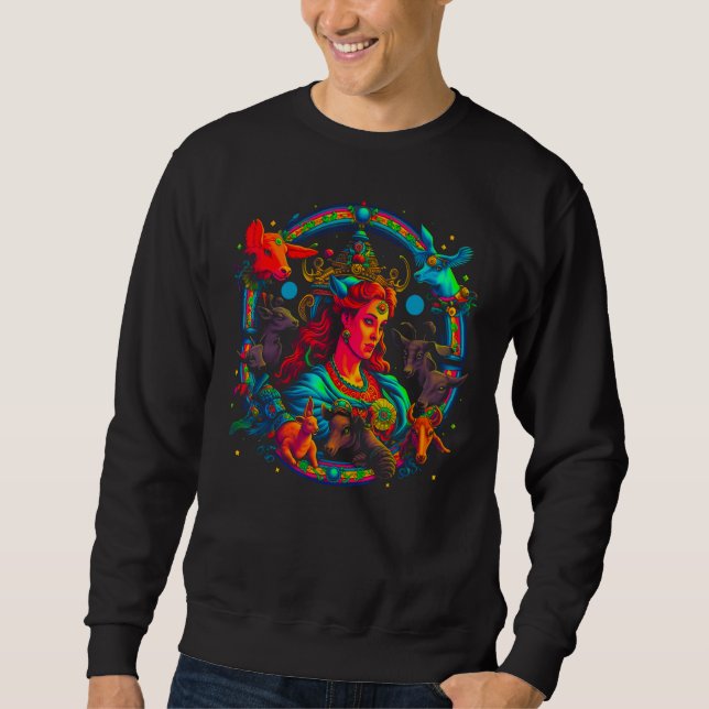 Sudadera Artemis Greek Mythology Goddess of Animals (Anverso)