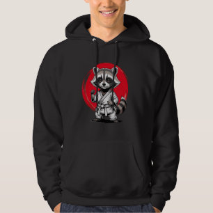 Sudadera Artes marciales de Raccoon Ninja Karate Jiu Jitsu