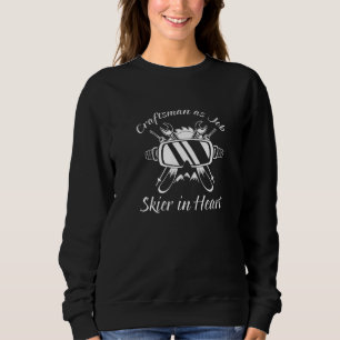 Sudadera Artesano Masculino Como Trabajador Esquiador En El