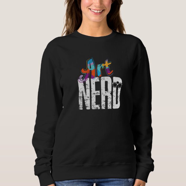 Sudadera Artist Nerd with Colors and Glasses (Anverso)