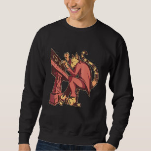 Sudadera Artista de jazz musical de música azul especial de