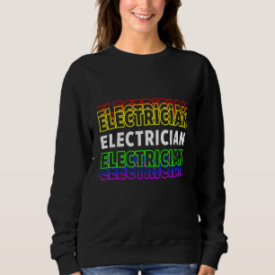 Sudadera Artista de Lineman Lineworker, un electrista color