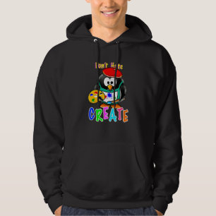 Sudadera Artista de pingüino lindo no odia crear profesor d