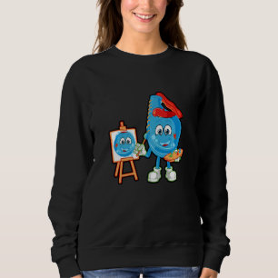 Sudadera Artista de pintura gráfica pintadora de pintura pi