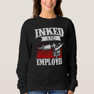 Sudadera Artista De Tatuajes Con Tinta Y Empleado Piel Con 