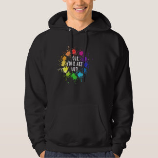 Sudadera Artista de vertido de pintura acrílica Pintor de a