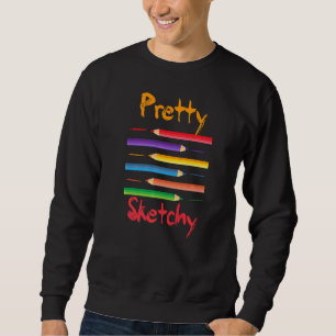 Sudadera Artista gráfico de bonito cita a artista de Guay