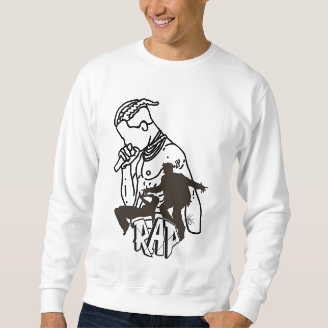 Sudadera Artista hip-hop dinámico (Anverso)