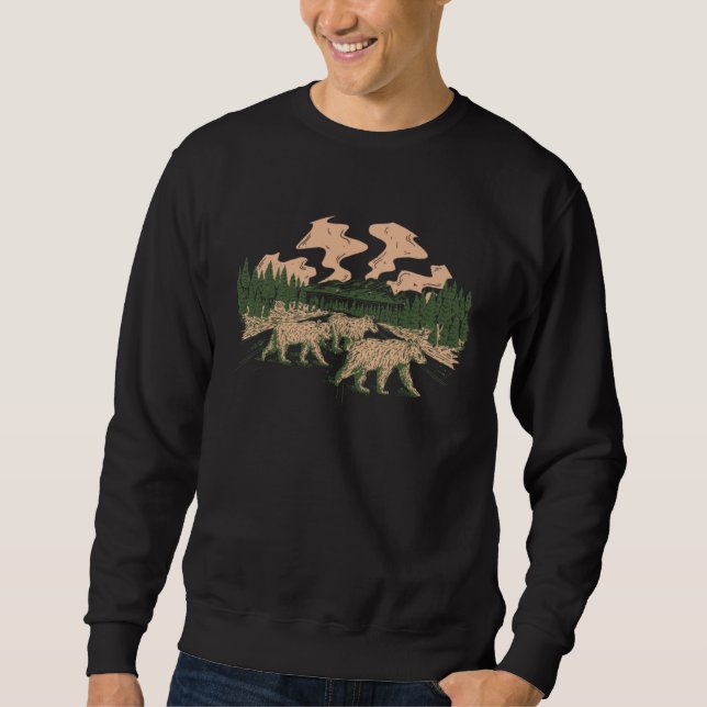 Sudadera Artistic Bear And Natures (Anverso)