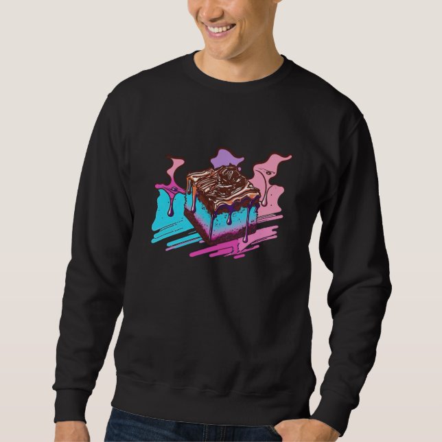 Sudadera Artistic Brownies Retrowave Meets Pastel Vaporwave (Anverso)