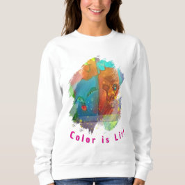 Sudadera artística de invierno acogedora