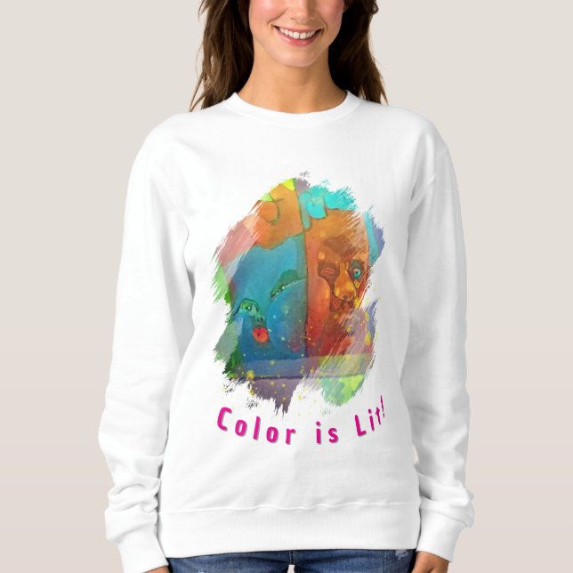 Sudadera artística de invierno acogedora (Anverso)