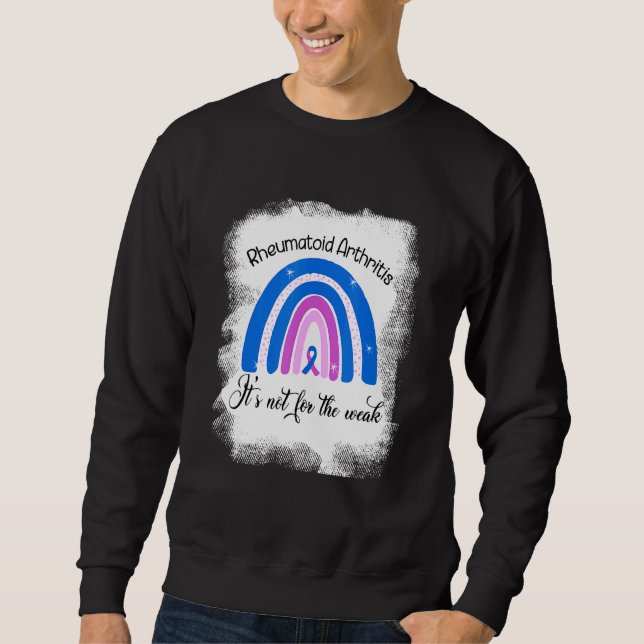 Sudadera Artritis Reumatoide No Es Por La Rib Azul Débil (Anverso)