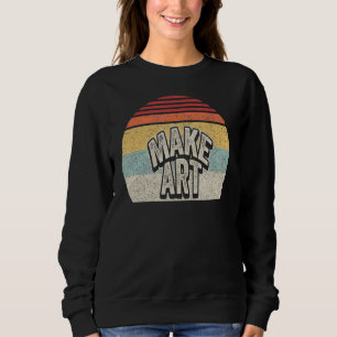 Sudadera Artsy Pa, profesora de pintor de pintura retro vin