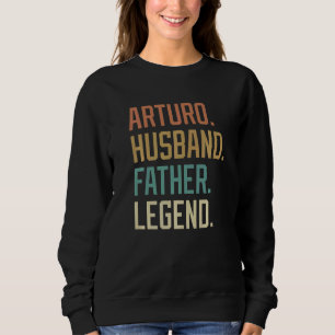 Sudadera Arturo Marido Padre Leyenda Retro del Día del Padr