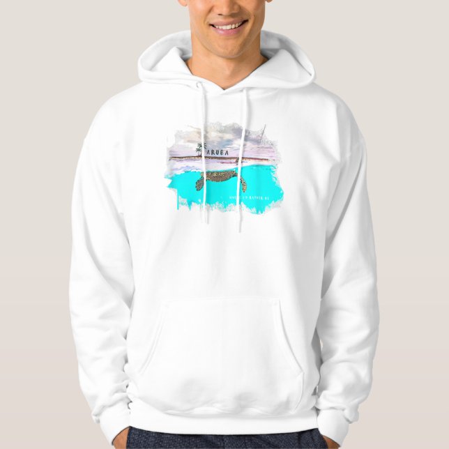 Sudadera Aruba donde preferiría ser TShirt (Anverso)