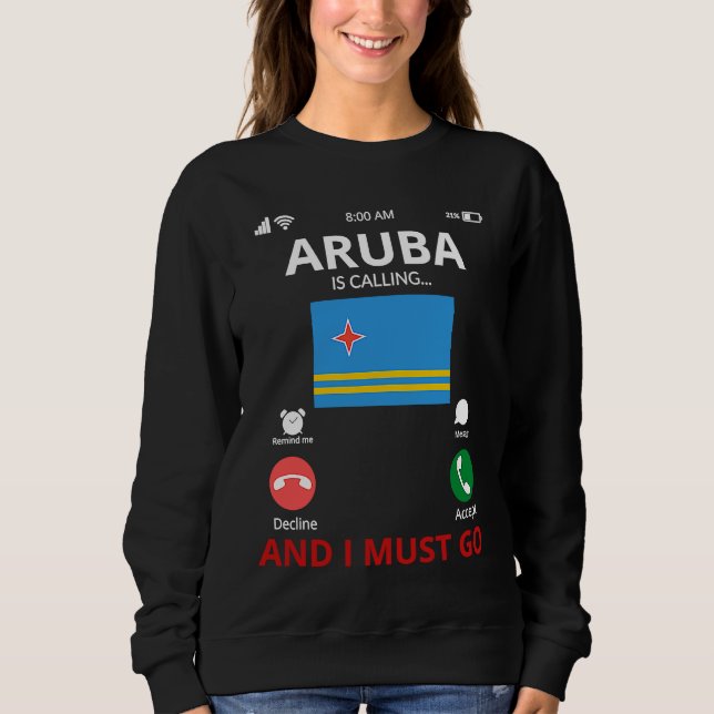 Sudadera Aruba Is Calling (Anverso)