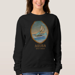 Sudadera Aruba West Indies Vintage Retro Vacaciones en barc