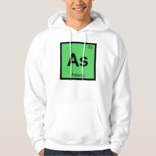 Sudadera As - Adonis Símbolo de la tabla periódica de quími