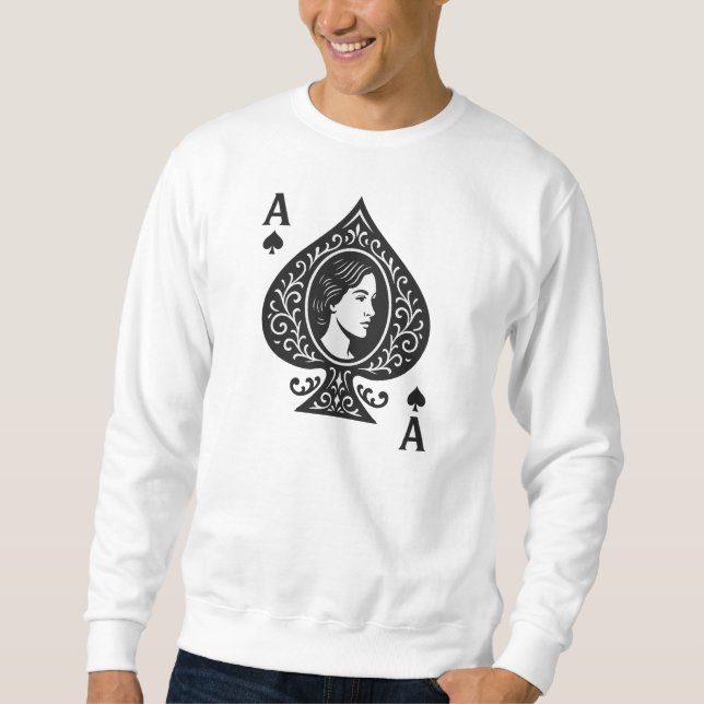 Sudadera As de espadas — Emblema de Lady Cameo Filigree (Anverso)