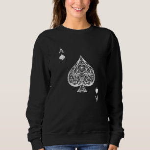 Sudadera As De Espadas Vestido Jugando Vestuario De Tarjeta