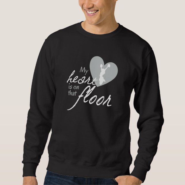 Sudadera AS tees My Heart is on that Mat Floor Cheer Cheerl (Anverso)