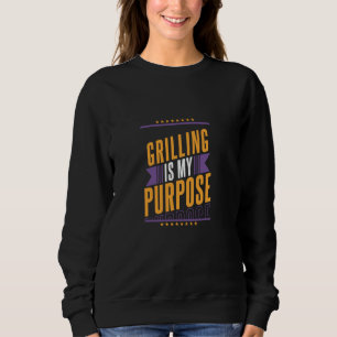 Sudadera Asar Es Mi Propósito Diseño De Chef De Barbacoa