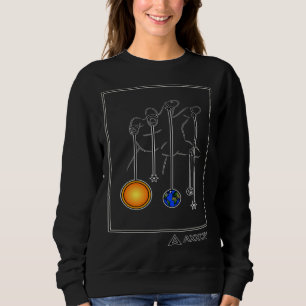 Sudadera Ascendencia Axxion Planetas Abstractos Sistema Sol