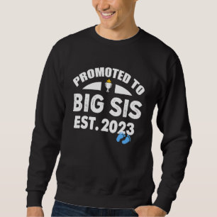 Sudadera Ascendida a Hermana Mayor 2023 Es Un Niño Embarazo