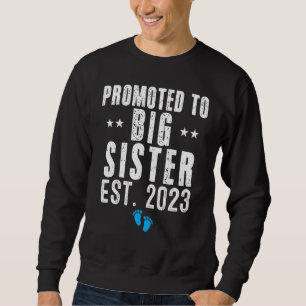Sudadera Ascendida a Hermana Mayor 2023 Es Un Niño Embarazo