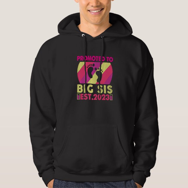 Sudadera Ascendida a Hermana Mayor 2023 Voy a Ser una Herma (Anverso)