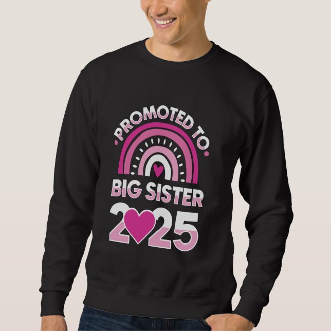 Sudadera Ascendida a Hermana Mayor 2025 Voy a ser una Herma (Anverso)
