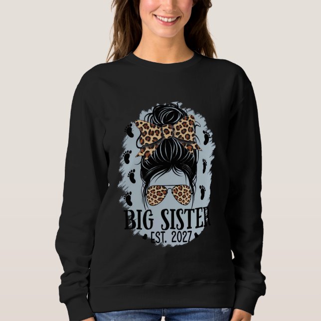 Sudadera Ascendida a Hermana Mayor Est 2027 Pronto será Her (Anverso)