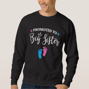 Sudadera Ascendida a Hermana Mayor Rosa o Azul Hermana te a