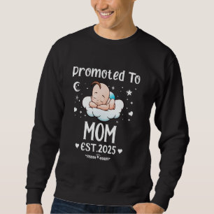 Sudadera Ascendida a Mamá EST. 2025 Día de la Madre Corazon