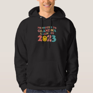 Sudadera Ascendido a Abuela de Nuevo 2023 Día de las Madres
