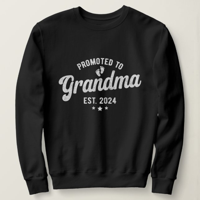 Sudadera Ascendido a Abuela est 2024, Abuelos 2024 (Anverso del diseño)