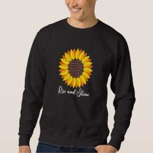 Sudadera Ascenso De Girasol Y Flor Brillante De La Vida Man