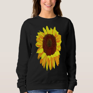 Sudadera Asentador amarillo girasol negro arte contorno