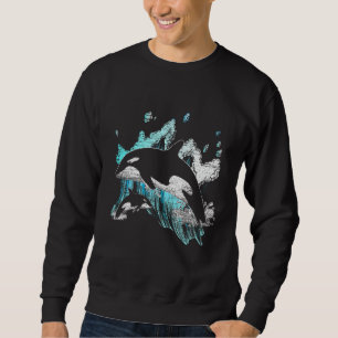 Sudadera Asesino Océano ballena Swim Guay Animal Creature O