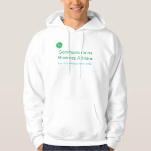 Sudadera Asesor de Negocios de Comunicaciones, no un camare