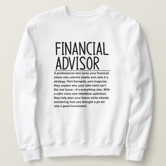 Sudadera Asesor financiero (Anverso del diseño)