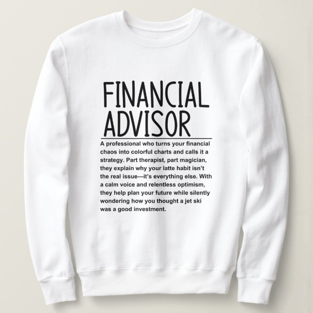 Sudadera Asesor financiero (Anverso del diseño)