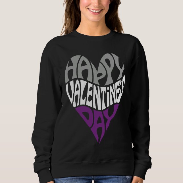 Sudadera Asexual Ace Pride Valentine's Day LGBTQ LGBT (Anverso)