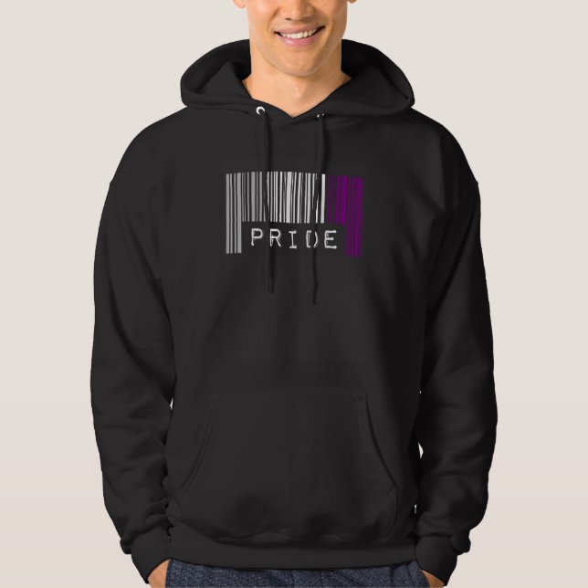 Sudadera Asexual Barcode Pride Month Cute Ace Aesthetic LGB (Anverso)