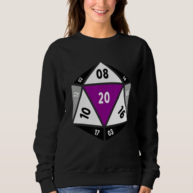 Sudadera Asexual D20 Dice Ace Pride LGBTQ Gender Equality G (Anverso)
