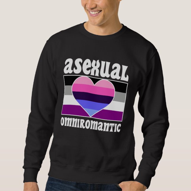 Sudadera Asexual Omniromantic Pride Flag Cute  Ace Aestheti (Anverso)