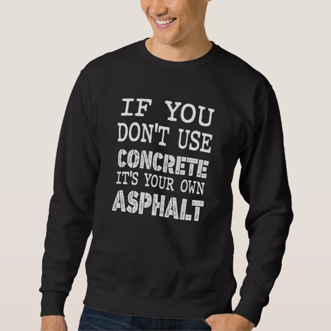 Sudadera Asfalto De Hormigón De Construcción Para La Consta (Anverso)