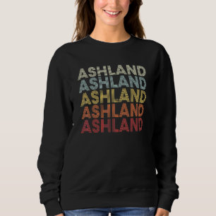 Sudadera Ashland Missouri Ashland MO Retro Texto Antiguo