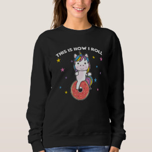 Sudadera Así es como hago correr - unicciclo de donut de un